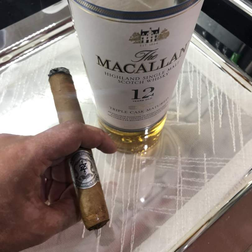 Zino Platinum Davidoff Cigar with Macallan 12 Triple Cask Matured.