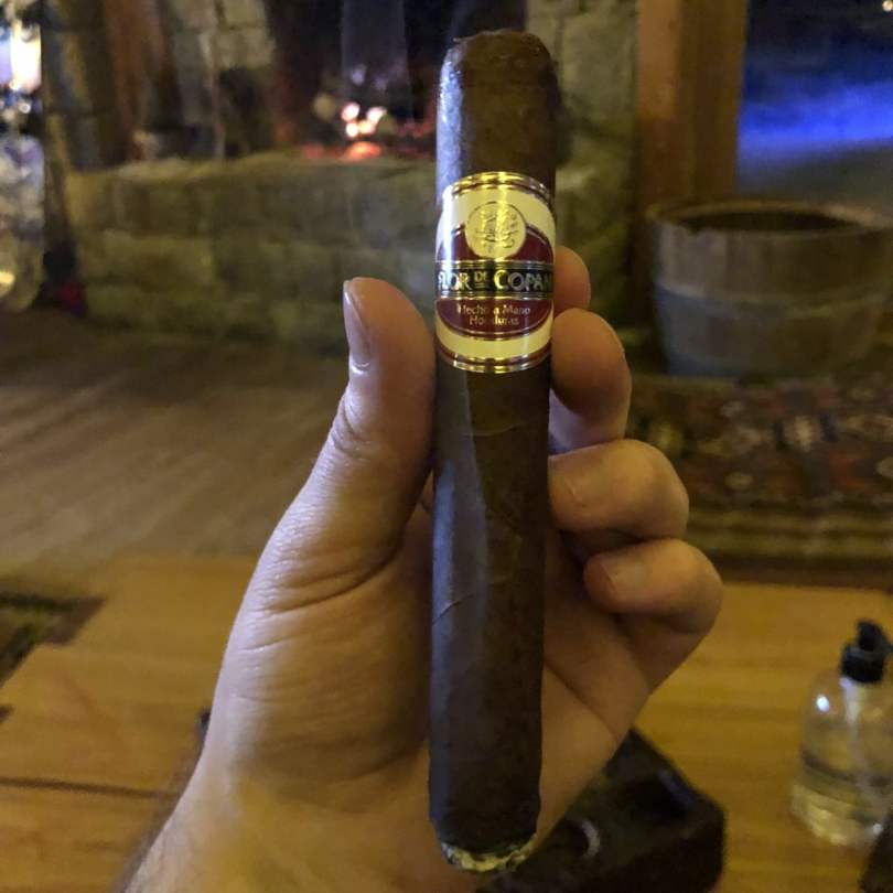 Smoking a Flor de Copan Special Edition at Odom Retreat