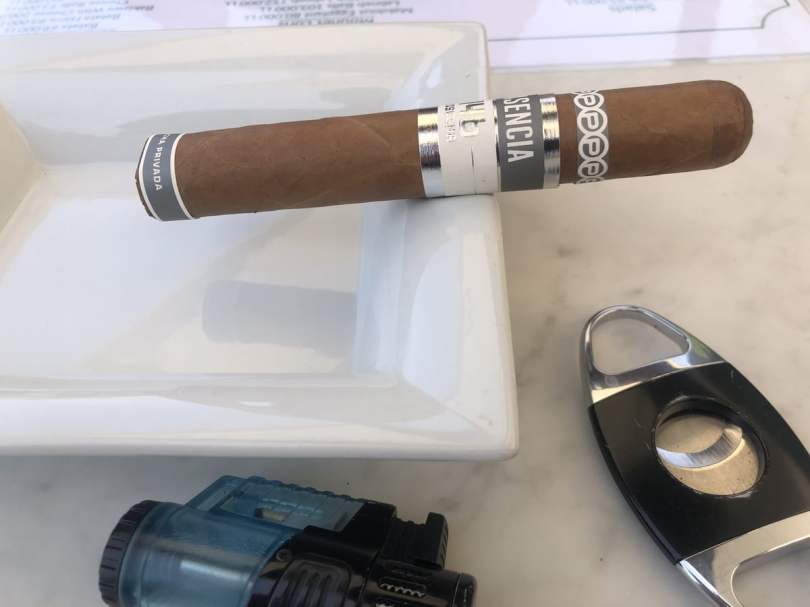 Smoking a Plasencia Cosecha 146 San Luis cigar at Loris Gourmet