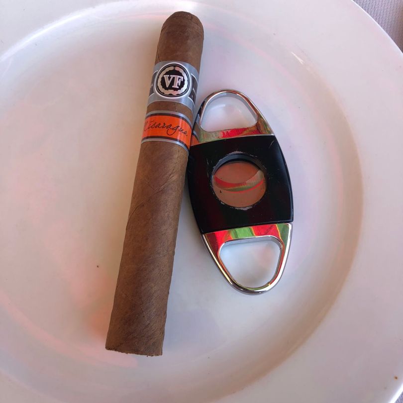 A VegaFina cigar for lunch at Qortoba Baabdat.