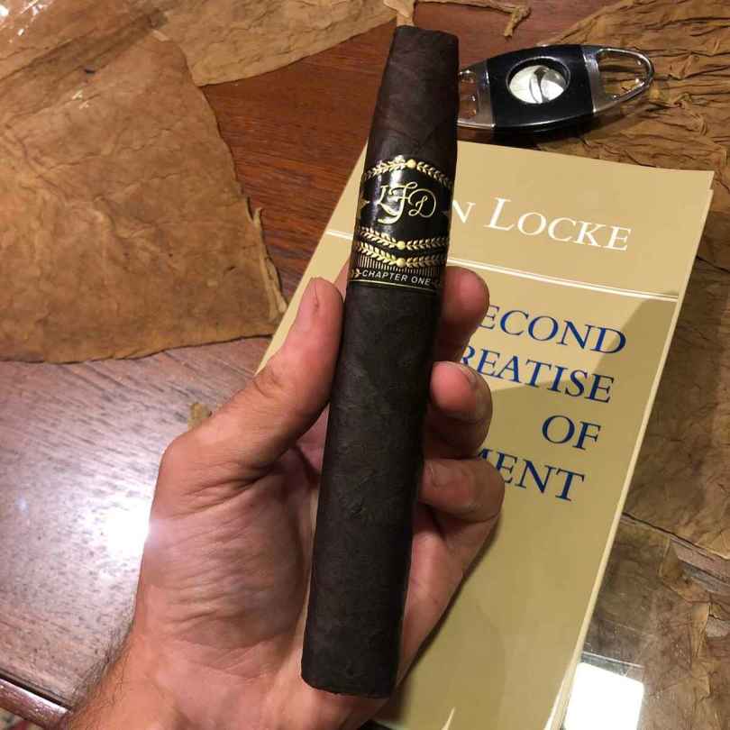Smoking an LFD Chapter One Cigar at Fidel Antelias