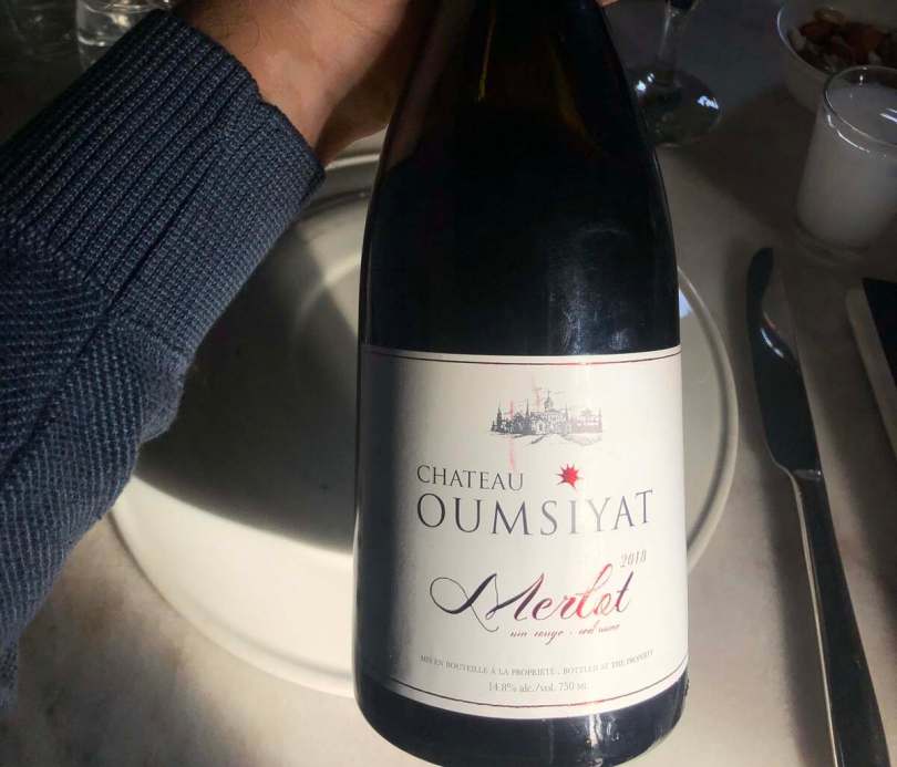 Chateau Oumsiyat Merlot at Qortoba