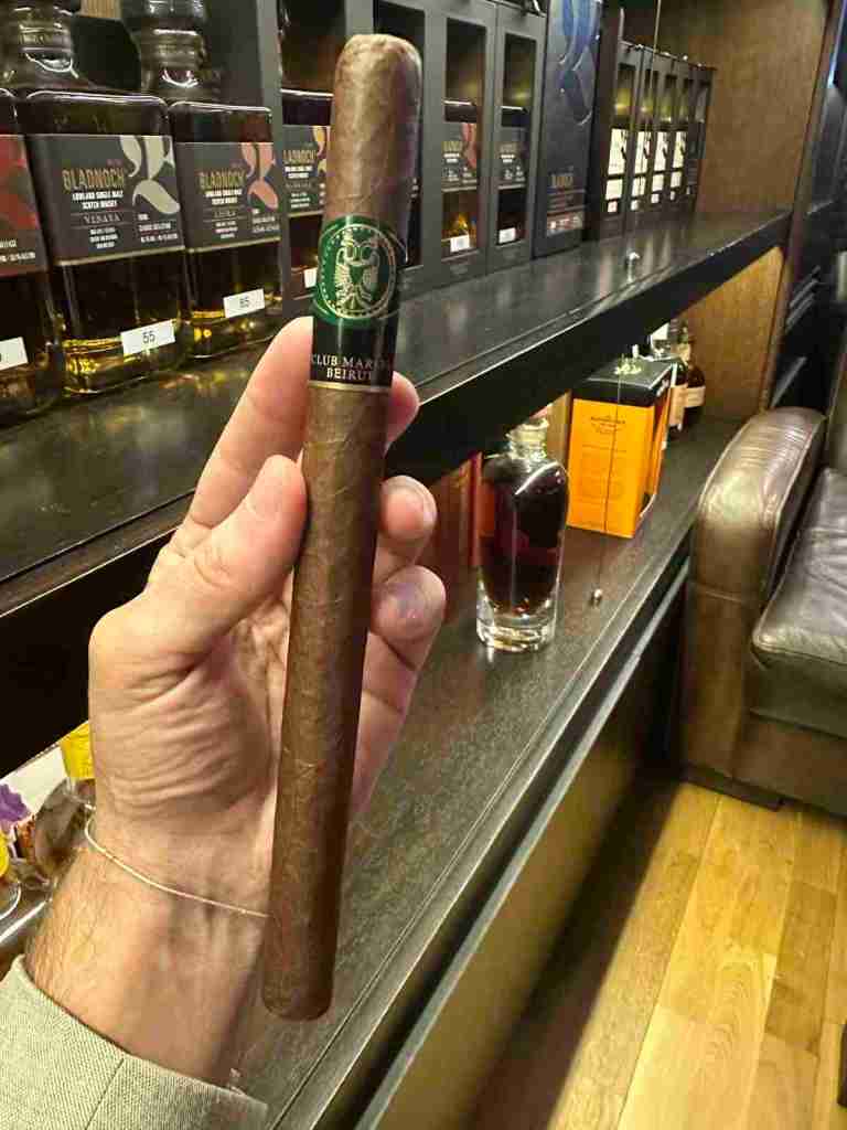 Review of Club Mareva Beirut's double corona cigar called Odyssey A