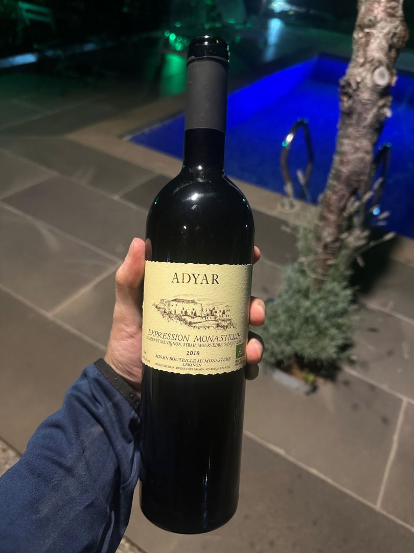 Review of the Lebanese wine called Adyar Expression Monastique